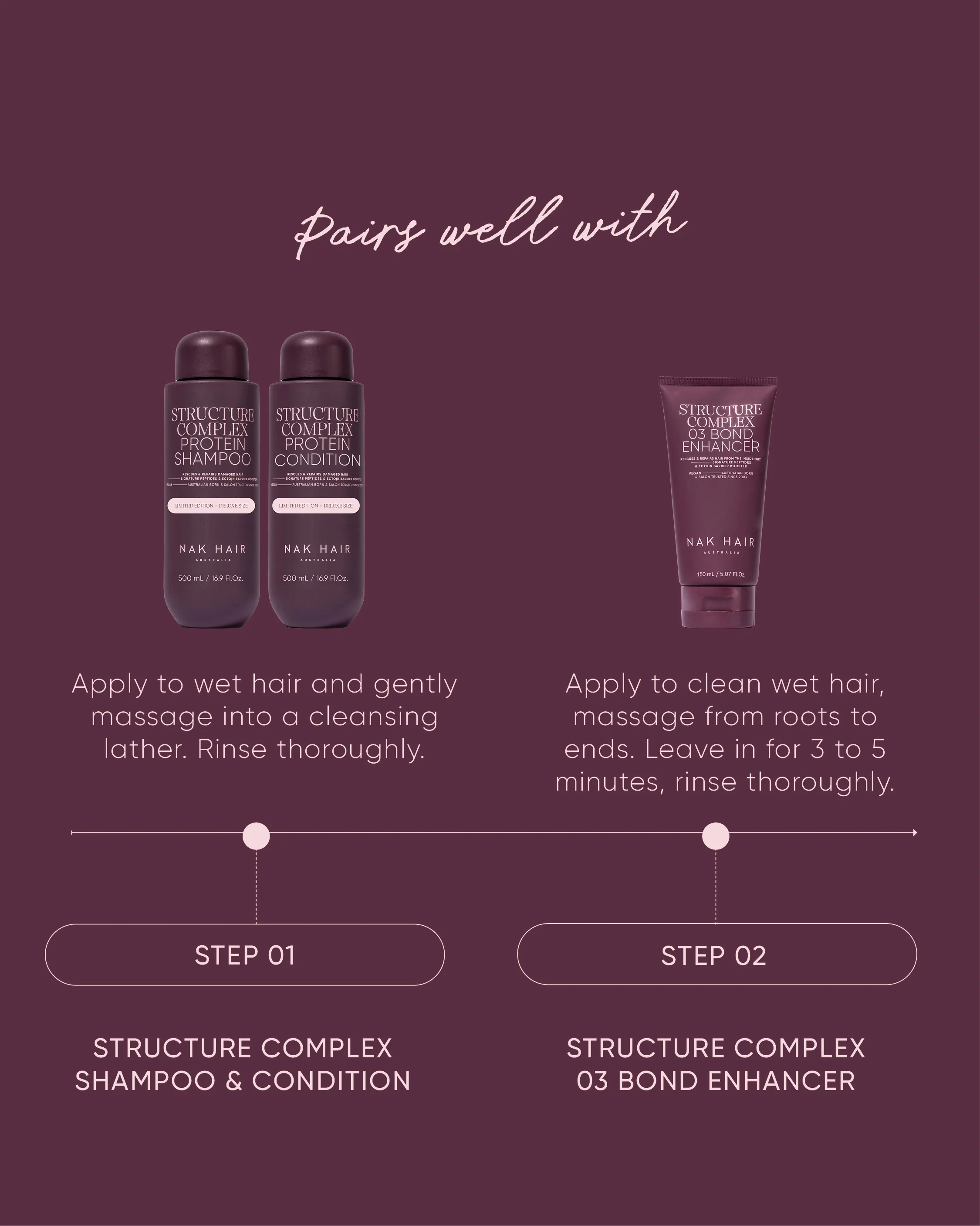 Structure Complex Protein Shampoo & Condition Deluxe Size Duo - Image 7